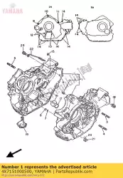 Tutaj możesz zamówić zespó? Skrzyni korbowej od Yamaha , z numerem części 4X7151000500: