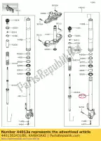 44013024318R, Kawasaki, fork-fork inner, rh, f.s.b klz10 kawasaki  klz 1000 2015 2017 2018, Nuovo