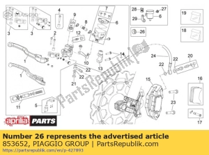 aprilia 853652 entretoise - La partie au fond