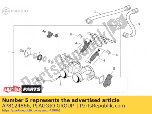 aprilia AP8124866 gasklephuis sensor - Onderkant