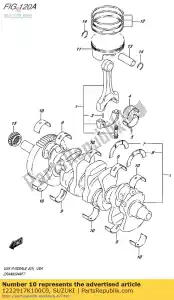 suzuki 1222917K100C0 rolamento, virabrequim - Lado inferior