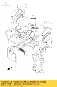 suzuki 5314507G01 cuscino - Il fondo