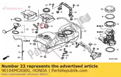 Aquí puede pedir perno, especial, nshf, 6x34 de Honda , con el número de pieza 90104MCA000: