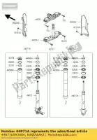 440710593484, Kawasaki, damper-assy, ??lh, r.gold klx125dc kawasaki d tracker 125 2012, Novo