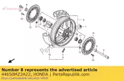 wheel sub assy, ?? Fr van Honda, met onderdeel nummer 44650MZ2A22, bestel je hier online: