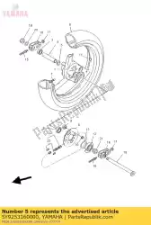 Here you can order the flange, spacer 2 from Yamaha, with part number 5Y9253160000: