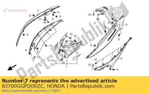 honda 83700GGPD00ZC geen beschrijving beschikbaar op dit moment - Onderkant