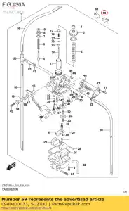 Suzuki 0940800033 braçadeira - Lado inferior