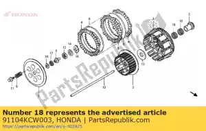 Honda 91104KCW003 rolamento, agulha, 28x32x17 - Lado inferior