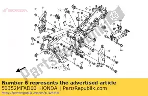 Honda 50352MFAD00 collar, rr. suspensión del motor - Lado inferior