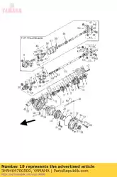 beperkte slip diff. Assy van Yamaha, met onderdeel nummer 3HN464700500, bestel je hier online: