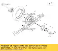 2B002416, Piaggio Group, schroef met flens m8x20 aprilia moto-guzzi caponord ksua0 rs 660 abs (apac) rsv4 1100 racing factory abs tuono 660 (apac) tuono v4 1100 (usa) tuono v4 1100 (usa) e5 tuono v4 1100 rr (apac) zd4kb000 zd4kbu00 zd4ke000 zd4kea00 zd4kea00, zd4kewa zd4keb00 zd4keu zd4keua1 zd4kg000 zd, Nieuw