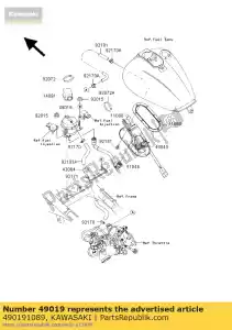 kawasaki 490191089 filtr paliwa vn1500-j1 - Dół