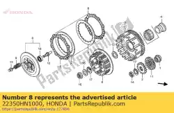 Here you can order the no description available at the moment from Honda, with part number 22350HN1000: