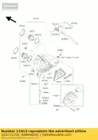 110131250, Kawasaki, wk?ad-filtr powietrza en500-c1 kawasaki en 500 1996 1997 1998 1999 2000 2001 2002, Nowy