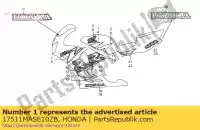 17511MASE10ZB, Honda, streep a, r. brandstoftank (###) * type2 * (type2) honda cbr 900 1999, Nieuw