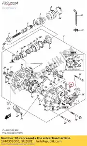 suzuki 2740331GC0 snap ring - Onderkant