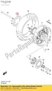 suzuki 6921106G10 disc, rr.brk. - Dół