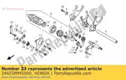 Ici, vous pouvez commander le plaque, roulement de tambour de changement auprès de Honda , avec le numéro de pièce 24655MM5000: