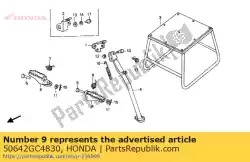 Tutaj możesz zamówić step arm comp, l od Honda , z numerem części 50642GC4830:
