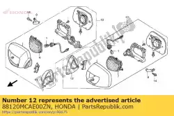 Ici, vous pouvez commander le cul de miroir * r259p * auprès de Honda , avec le numéro de pièce 88120MCAE00ZN: