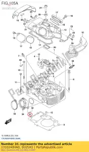 suzuki 1310240HA0 pipe assy, ??aspirazione - Il fondo