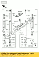 440260090, Kawasaki, veervoorvork ex650a6f kawasaki er-6f 650 2006 2007 2008, Nieuw