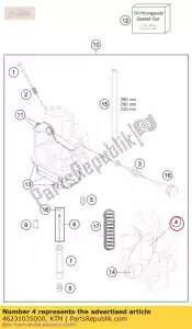 ktm 46231035000 válvula borboleta mikuni 2,5 - Lado inferior