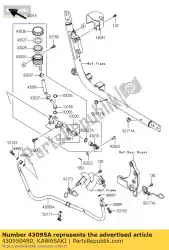 Qui puoi ordinare tubo freno, rr da Kawasaki , con numero parte 430950480: