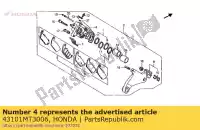 43101MT3006, Honda, corps, étrier rr. honda st pan european  a st1100 st1100a 1100 , Nouveau