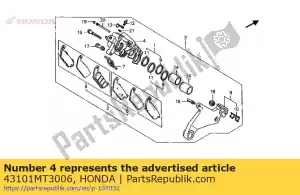 Honda 43101MT3006 body, rr. zacisk - Dół