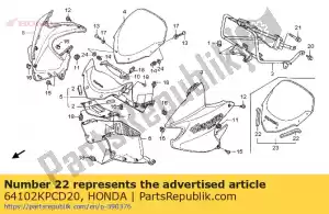 honda 64102KPCD20 gomma, parabrezza - Il fondo