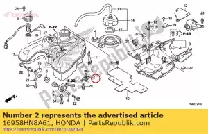 honda 16958HN8A61 montagem da junta, combustível - Lado inferior