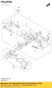 Suzuki 5917133D00 cale - La partie au fond