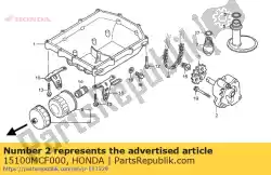 Qui puoi ordinare gruppo pompa., olio da Honda , con numero parte 15100MCF000: