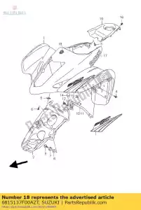 Suzuki 6815137F00AZT emblema, 