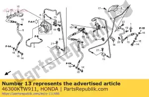 Honda 46300KTW911 conjunto de válvula de retardo - Lado inferior