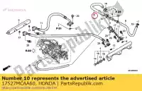 17527MCAA60, Honda, hose a, fuel return honda gl goldwing  bagger f6 b gold wing deluxe abs 8a a gl1800a gl1800 airbag gl1800b 1800 , New