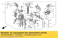 Aquí puede pedir no hay descripción disponible en este momento de Honda , con el número de pieza 16050HP0A01: