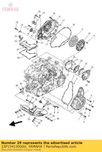 yamaha 23P154150000 cover, generator - Bottom side