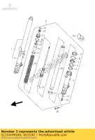 5110449GA0, Suzuki, amortisseur assy, ??fro suzuki gsf 1250 2007 2008 2009 2010 2012, Nouveau