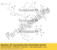 AP8102909, Aprilia, kit di inserimento specchio, Nuovo