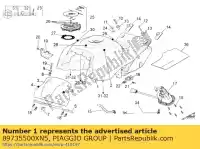 89735500XN5, Piaggio Group, fuel tank, black aprilia rsv 1000 2009, New