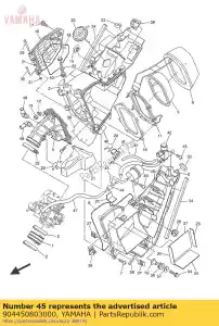 yamaha 904450803000 tuyau - La partie au fond
