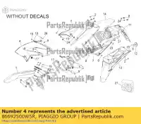 86692500W5R, Piaggio Group, Prawy przedni panel boczny derbi gilera rcr rcr 50 senda senda r drd x treme senda sm drd x treme smt smt racing zapabb01 zdpab zdpaba01, zdpabb0,  zdpabb00 zdpabb01, zdpabl01 0 50 2010 2011 2012 2013 2014 2016 2017 2018, Nowy