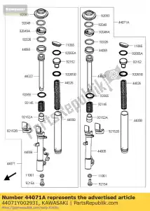 kawasaki 44071Y002931 damper-assy, ??lh, m.black sc300ae - Il fondo