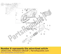 Qui puoi ordinare coperchio di raffreddamento da Piaggio Group , con numero parte 1A001166: