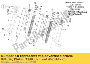 Piaggio Group 894826 bague d'arrêt - La partie au fond