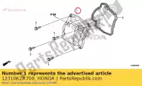 12310KZR700, Honda, coperchio, testata honda  sh ww 125 150 2012 2013 2017 2018 2019, Nuovo