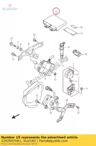 suzuki 3292047HK1 unidade de controle, fi - Lado inferior